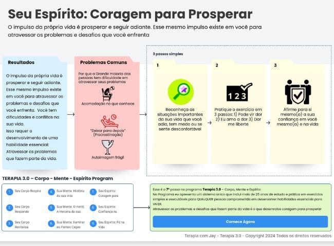 Terapia 3.0 10 - Terapia com Jay Espirito Coragem para Prosperar - Terapia com Jay