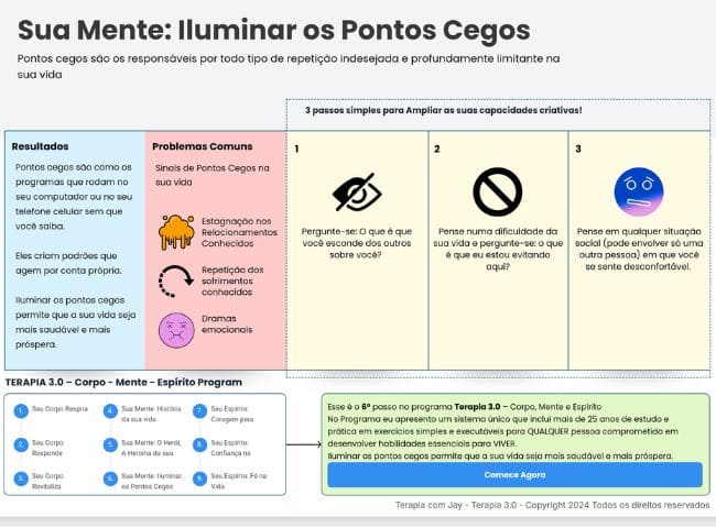 Terapia 3.0 9 - Terapia com Jay Mente Iluminar Pontos Cegos - Terapia com Jay